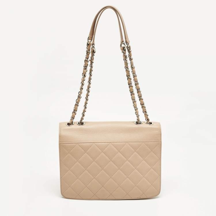 Pre Owned Chanel Blush Pink Quilted Leather Small CC Box Flap Bag