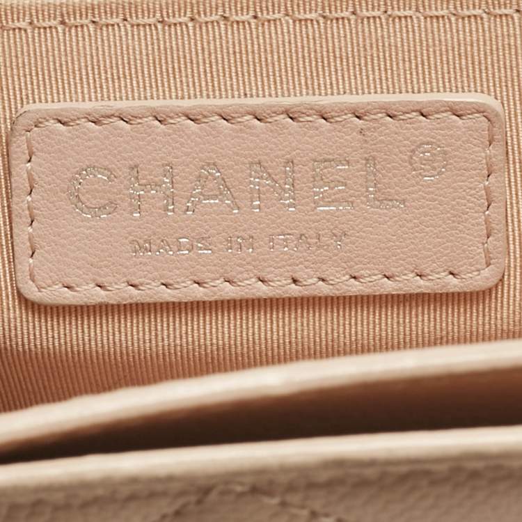 Pre Owned Chanel Blush Pink Quilted Leather Small CC Box Flap Bag
