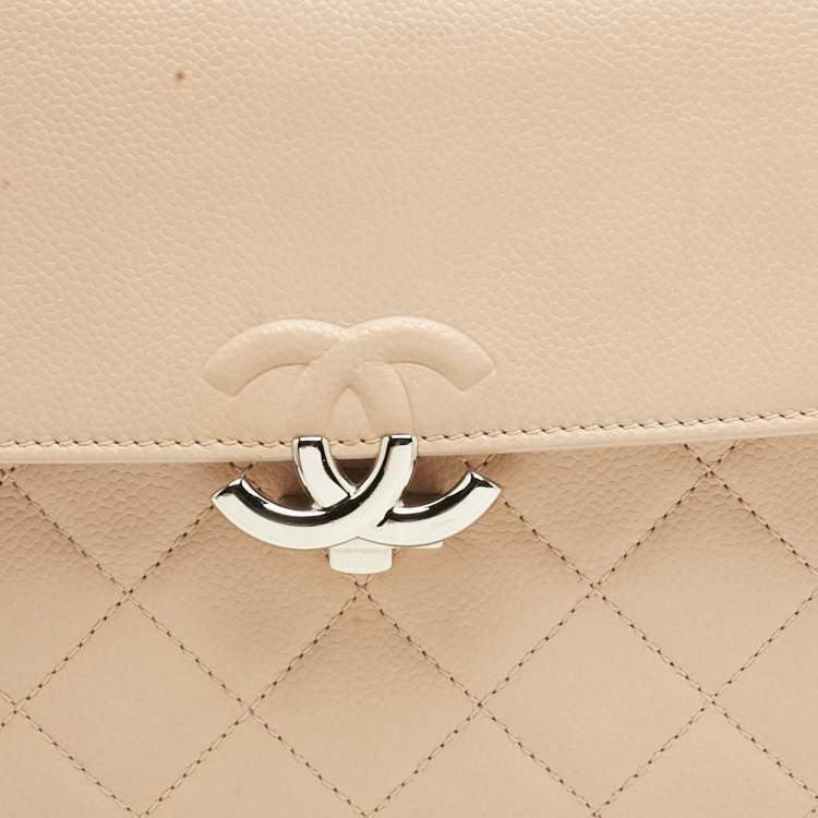 Pre Owned Chanel Blush Pink Quilted Leather Small CC Box Flap Bag