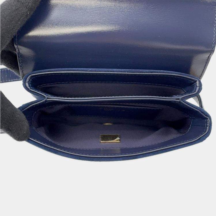 Pre Owned Chanel Paris-Le19M My Sweet CC Flap Blue Leather Shoulder Bag