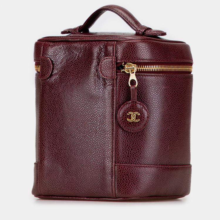 Pre Owned Chanel Chanel CC Caviar Vanity Bag