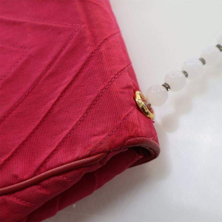 Pre Owned Chanel Vintage Grosgrain Gripoix Bag