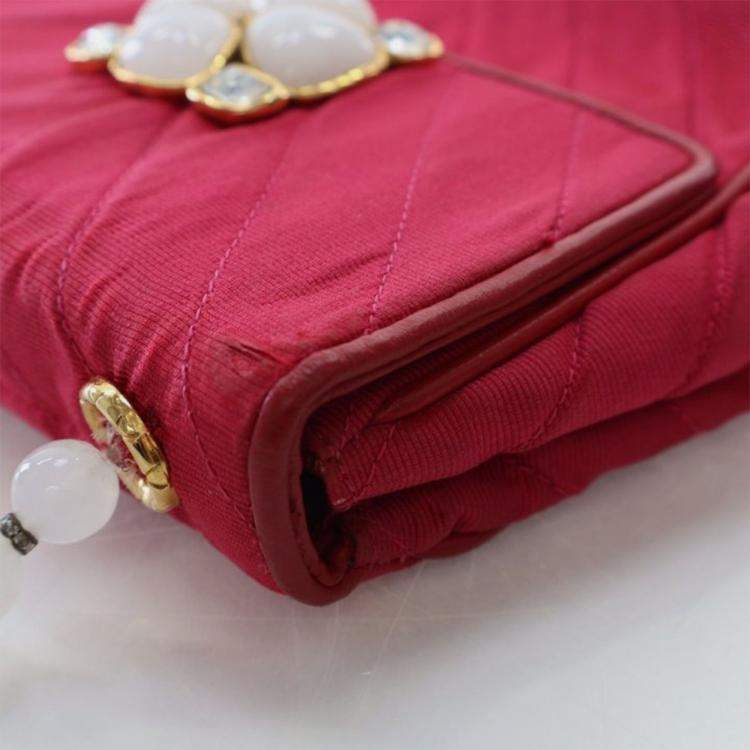 Pre Owned Chanel Vintage Grosgrain Gripoix Bag