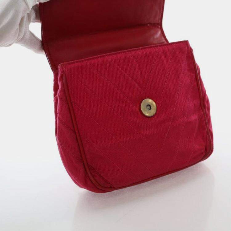 Pre Owned Chanel Vintage Grosgrain Gripoix Bag