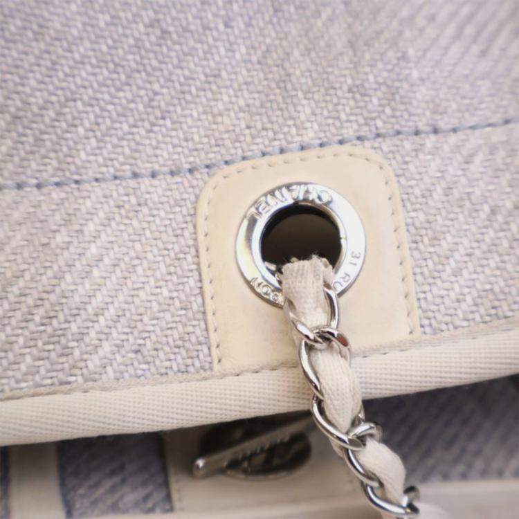 Pre Owned Chanel Small Mixed Fibers Deauville Tote