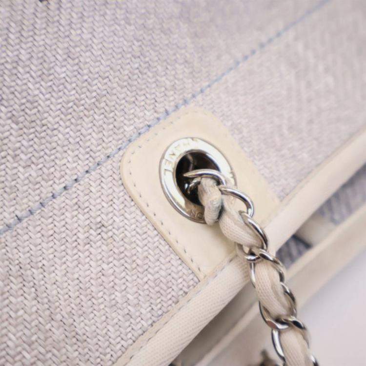Pre Owned Chanel Small Mixed Fibers Deauville Tote