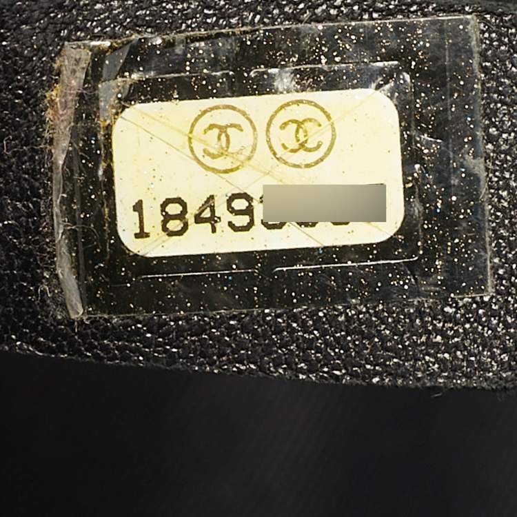 Pre Owned Chanel Beige Double Stitch Quilted Leather Large Boy Flap Bag