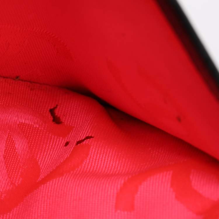 Pre Owned Chanel Black Quilted Leather Cambon Ligne Wallet