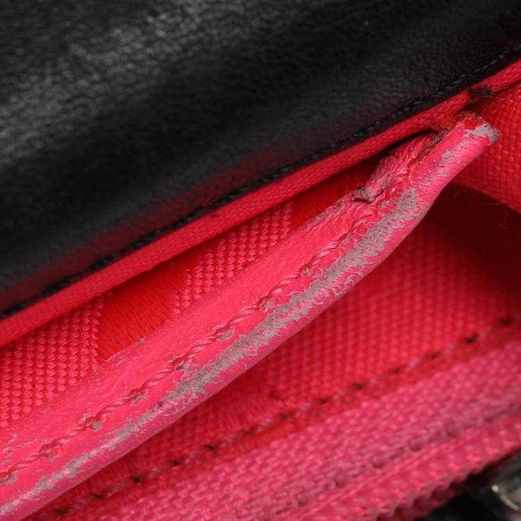 Pre Owned Chanel Black Quilted Leather Cambon Ligne Wallet