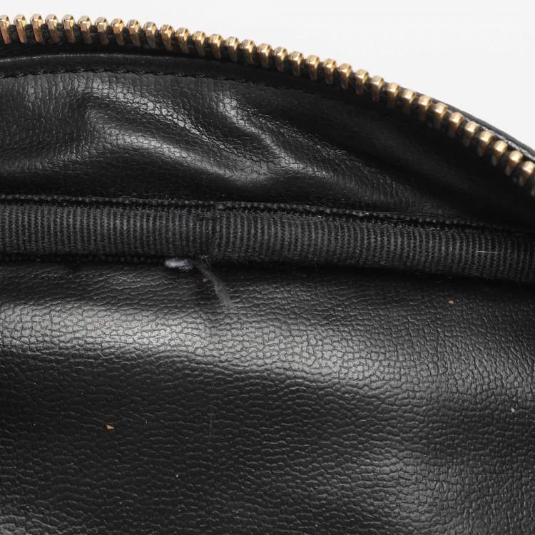 Pre Owned Chanel Black Caviar Leather Vanity Case