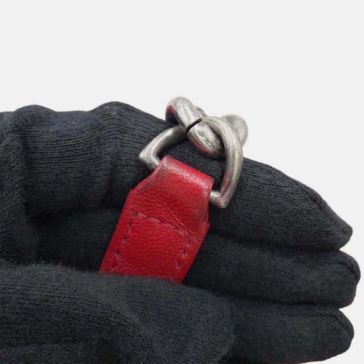 Pre Owned Chanel Matelasse 2Waybag Red Leather