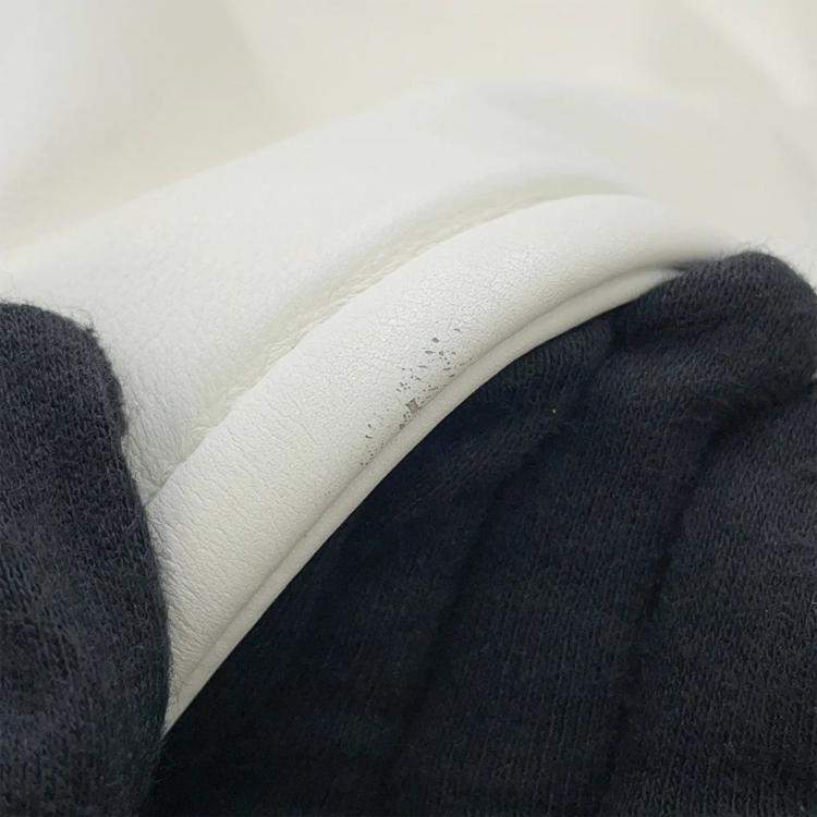 Pre Owned Chanel Deauville Line 2Waybag White Leather Size Mm