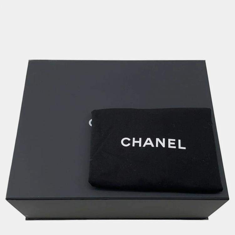 Pre Owned Chanel Matelasse Chain Backpack Black Caviar Leather