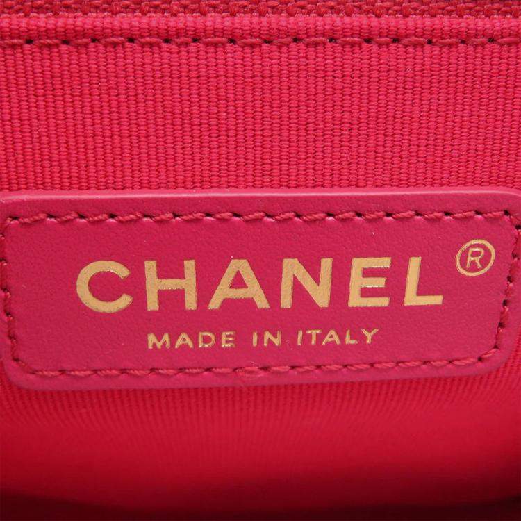 Pre Owned Chanel Matelasse Chain Backpack Black Caviar Leather