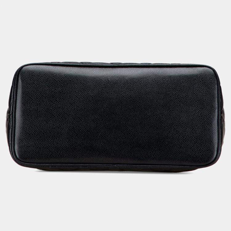 Pre Owned Chanel Black Caviar Medallion Tote