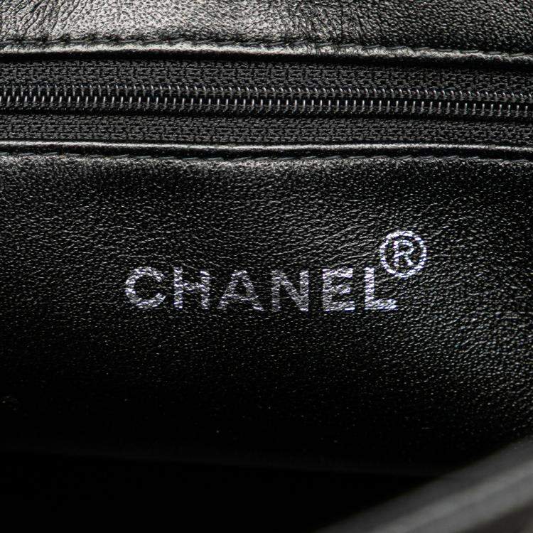 Pre Owned Chanel Black Caviar Medallion Tote