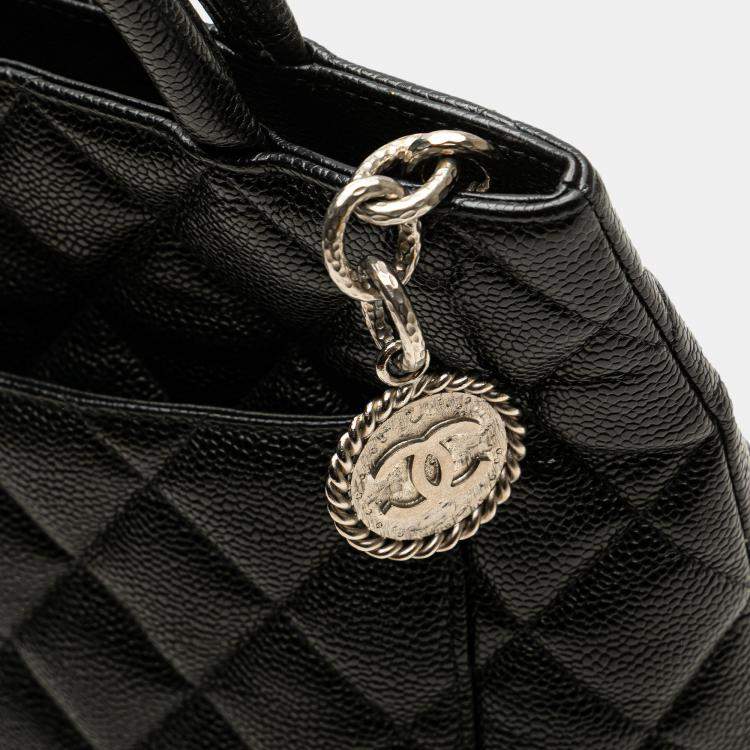 Pre Owned Chanel Black Caviar Medallion Tote