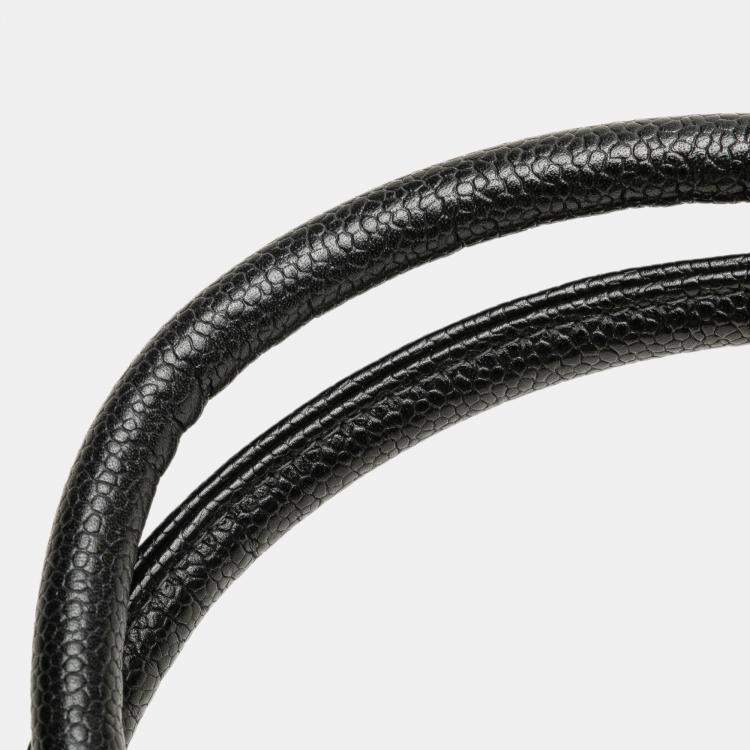 Pre Owned Chanel Black Caviar Medallion Tote