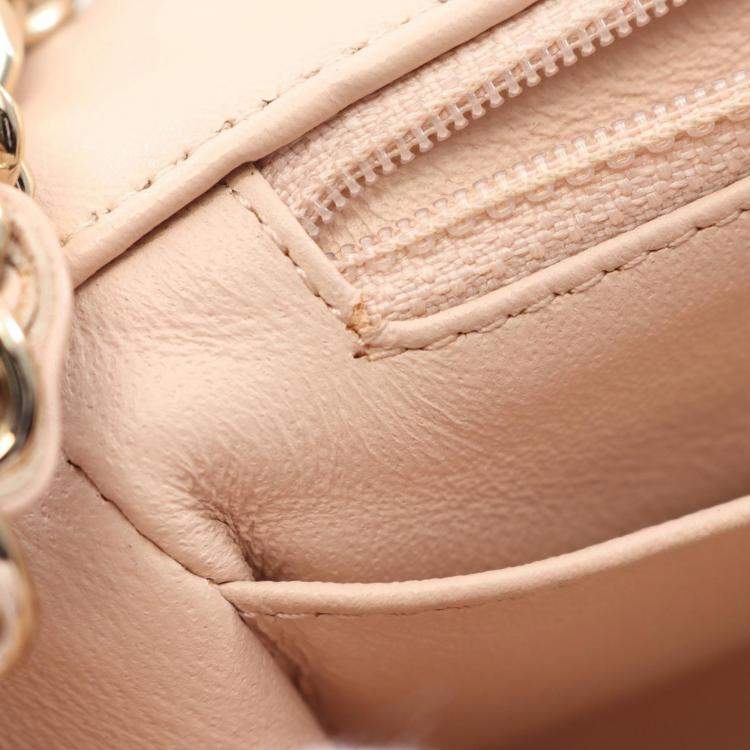 Pre Owned Chanel Classic Mini Square Bicolor Quilted Leather Flap Bag