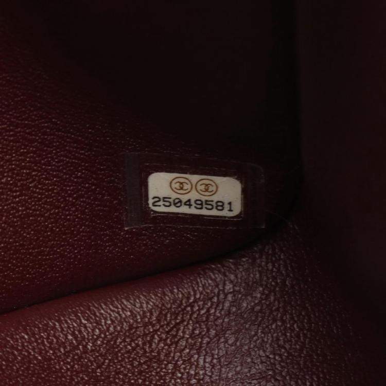 Pre Owned Chanel Classic Double Flap Jumbo Black Lambskin Leather Shoulder Bag