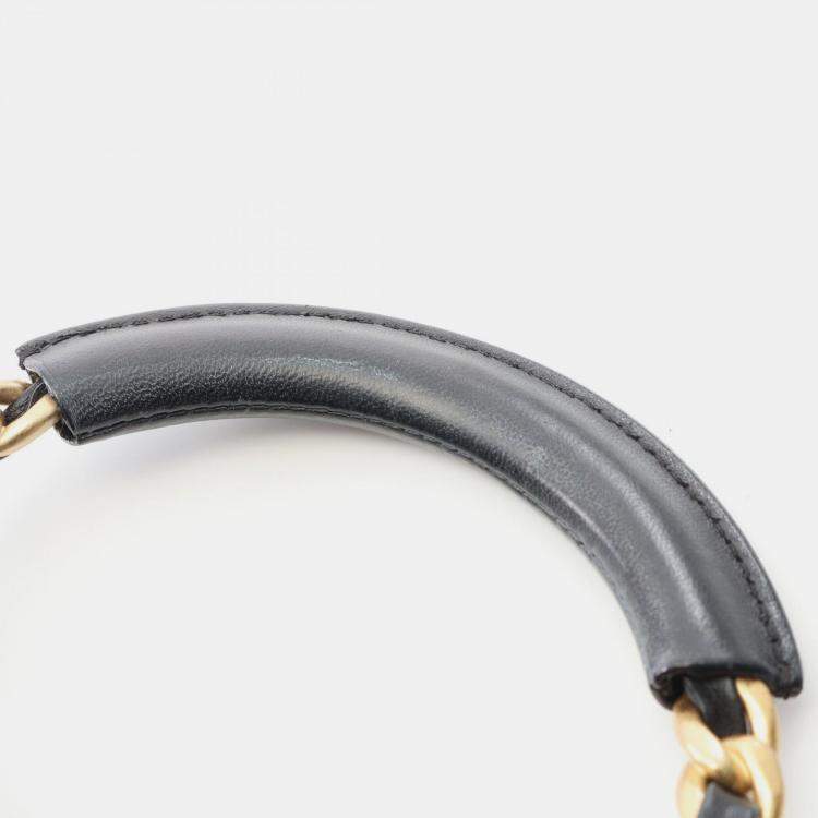 Pre Owned Chanel In-the-Loop CC Black Lambskin Sheep Leather Shoulder Bag