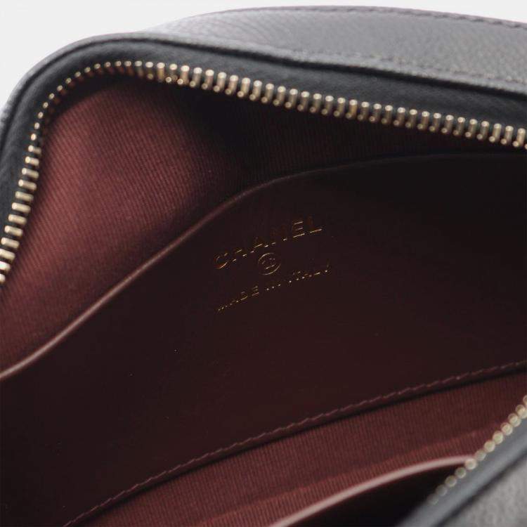 مملوكة مسبقًا Chanel Black Caviar Quilted Chain Camera Bag 