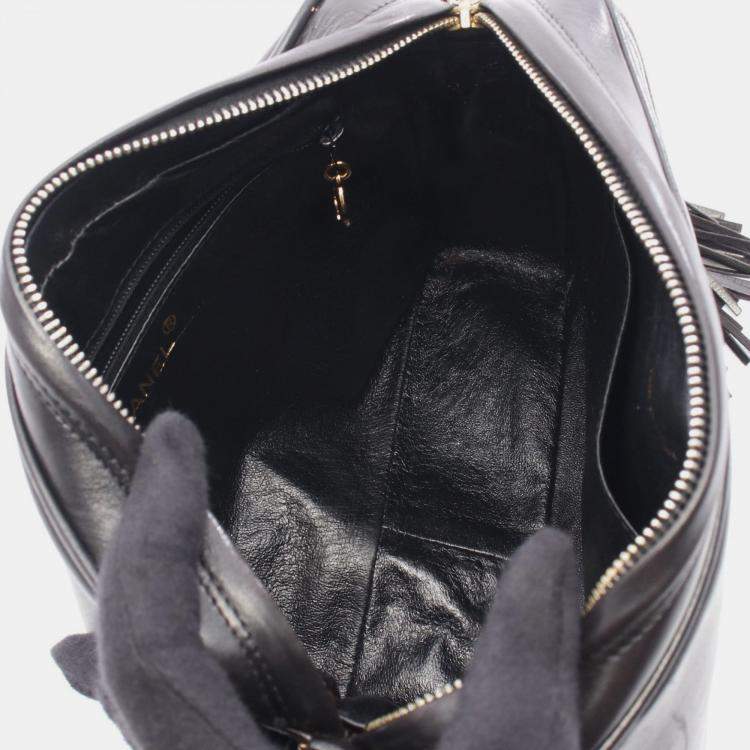 Pre Owned Chanel CC Front Pocket Tassel Crossbody Bag