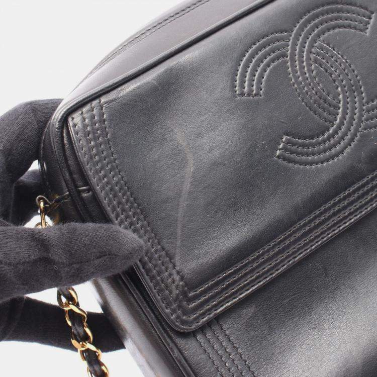 Pre Owned Chanel CC Front Pocket Tassel Crossbody Bag
