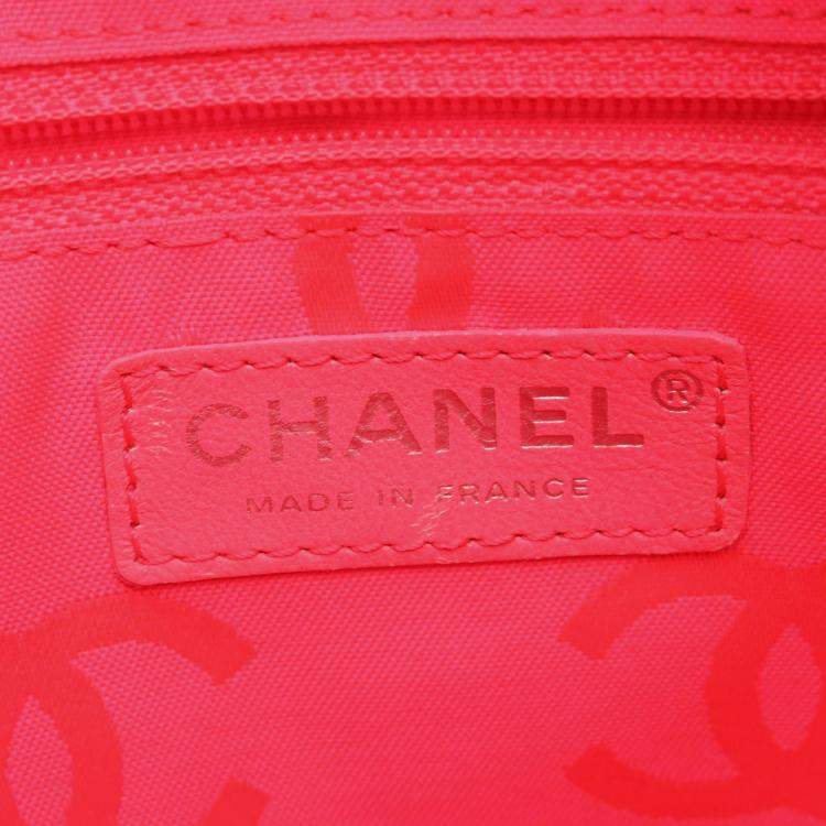 Pre Owned Chanel Cambon Ligne Black Leather Totes Bag