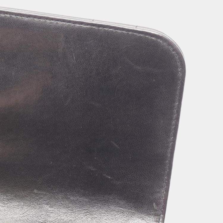 Pre Owned Chanel Mademoiselle Black Leather Shoulder Bag