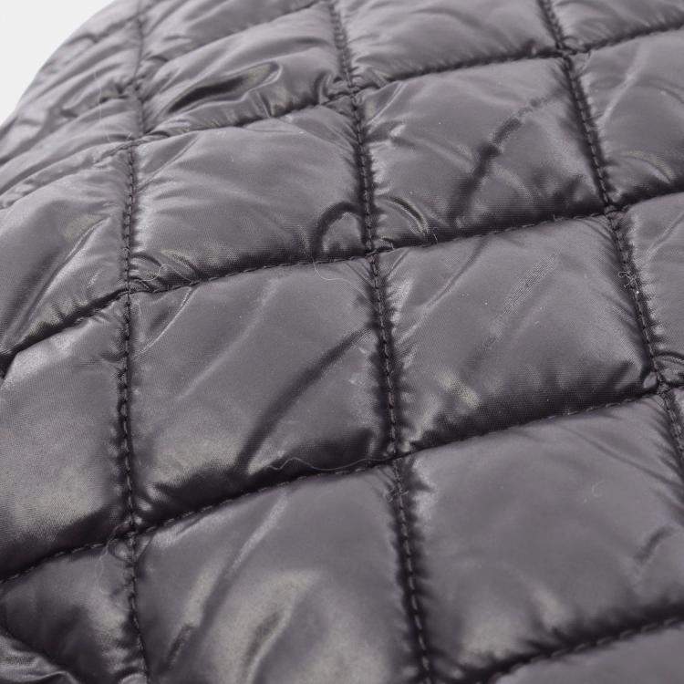 Pre Owned Chanel Coco Cocoon Black Nylon Tote Bag