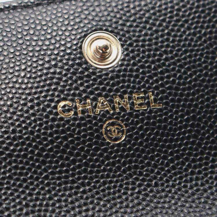 مملوكة مسبقًا Chanel CC Black Leather Coin Purse