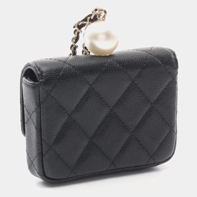 مملوكة مسبقًا Chanel CC Black Leather Coin Purse