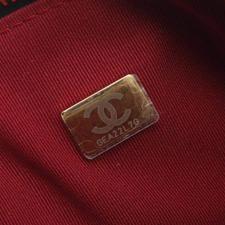 Pre Owned Chanel Mini Black Leather Bowling Bag