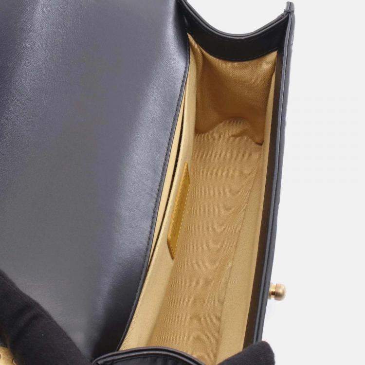 Pre Owned Chanel Embossed Graffiti Boy Leather Shoulder Bag