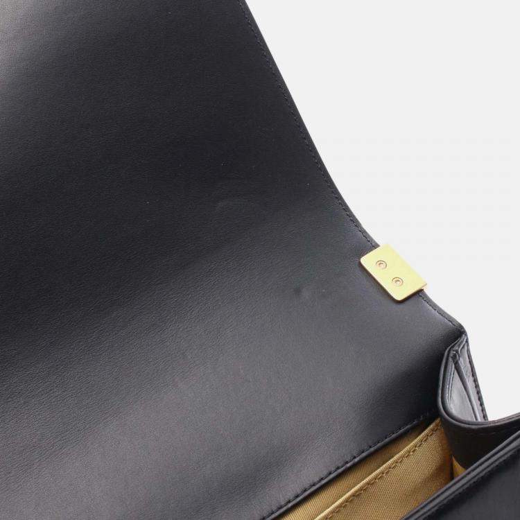 Pre Owned Chanel Embossed Graffiti Boy Leather Shoulder Bag