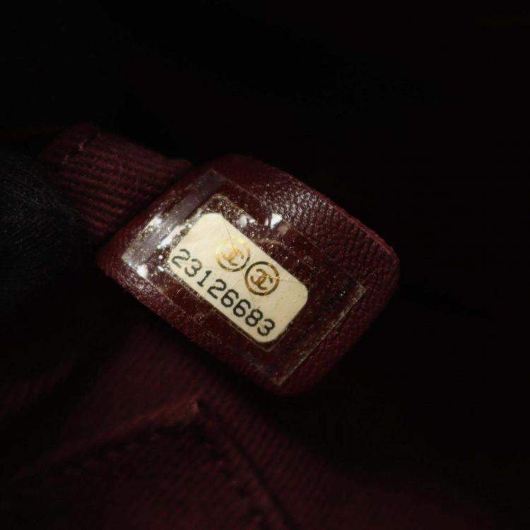 Pre Owned Chanel Coco Mark Shoulder Bag Leather Blue