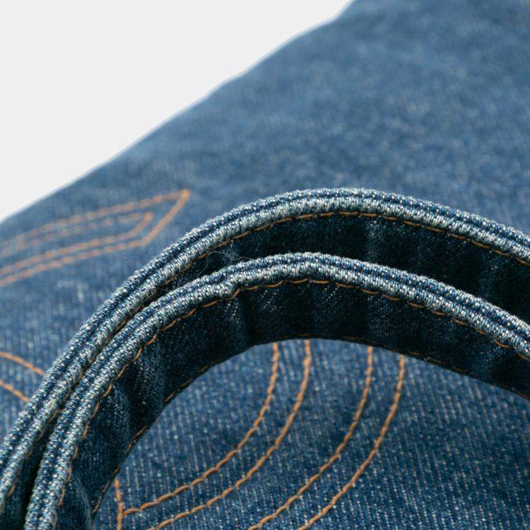 Pre Owned Chanel Blue CC Denim Chain Tote