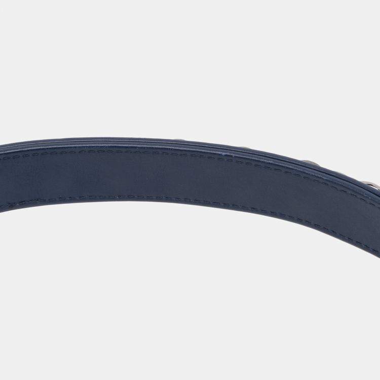 مملوكة مسبقًا Chanel Blue Medium Canvas and Cotton 19 Flap