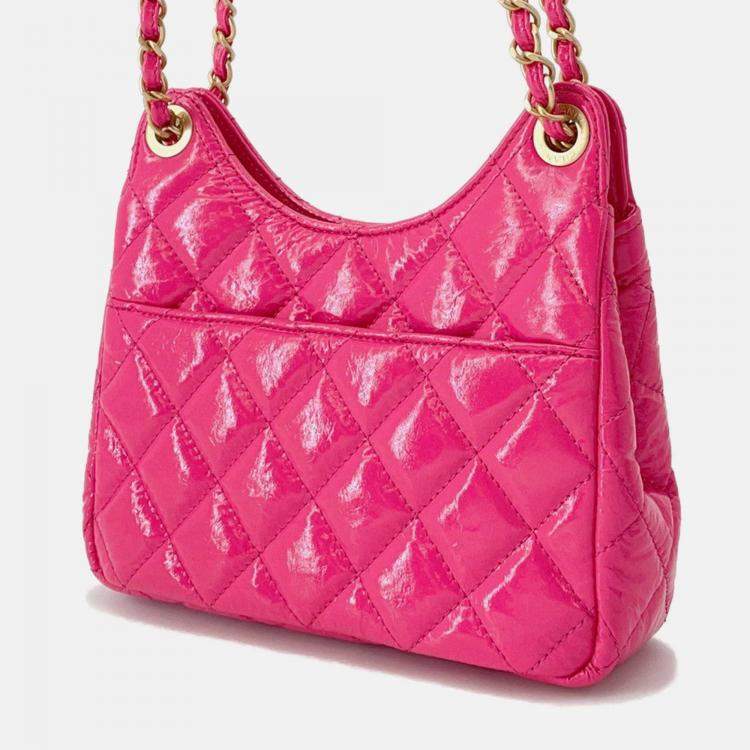 مملوكة مسبقًا Chanel Matelasse Hobo Bag Pink Leather