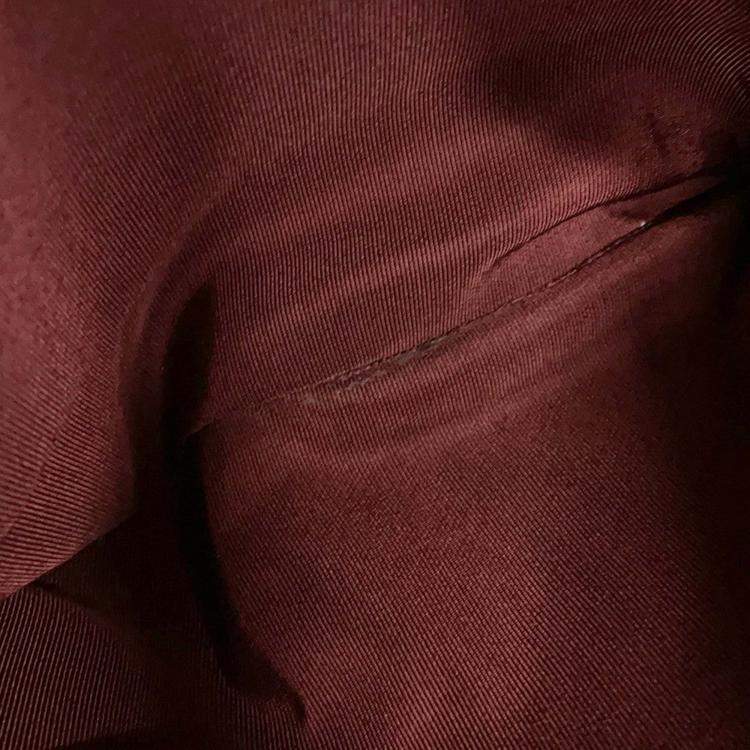 Pre Owned Chanel Matelasse 2Way Chaintote Bag Red Caviar Leather