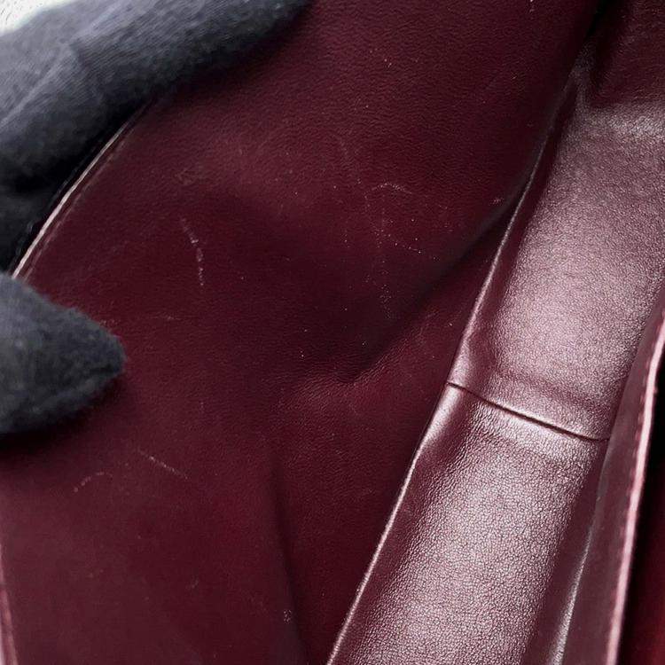 Pre Owned Chanel Matelasse W Flap Chain shoulder Black Caviar Leather Size 30