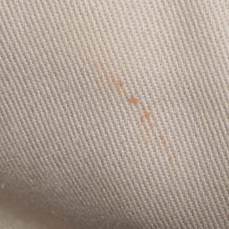 Pre Owned Chanel Beige Quilted Caviar Leather Large Easy Flap Bag