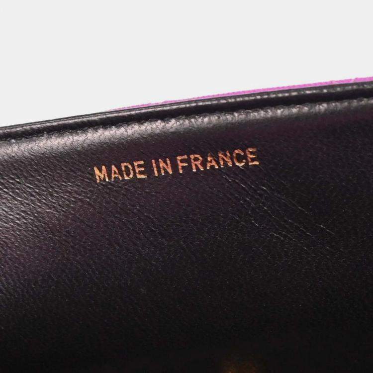 Pre Owned Chanel Purple Nylon Medium Single Flap Shoulder Bag