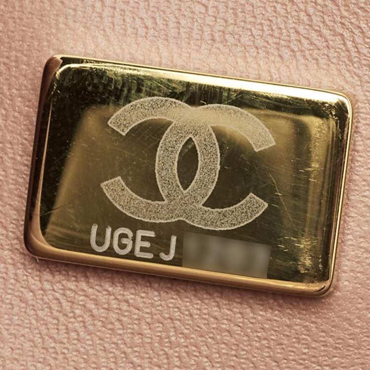 Pre Owned Chanel Beige Quilted Suede Medium Classic Double Flap Bag