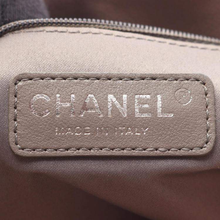 Pre Owned Chanel Matelasse Grand Shopping Gst Chain Tote Bag Calfskin Pink