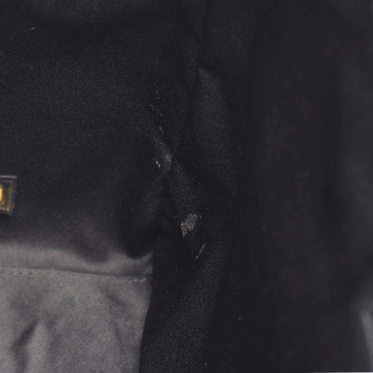 Pre Owned Chanel Matelasse  Black Grained Calfskin CC Chain Tote Bag