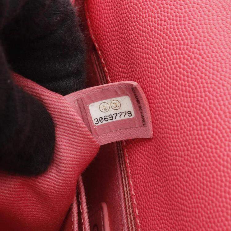 Pre Owned Chanel Coco Handle Flap Matelasse Shoulder Handbag Calfskin Pink