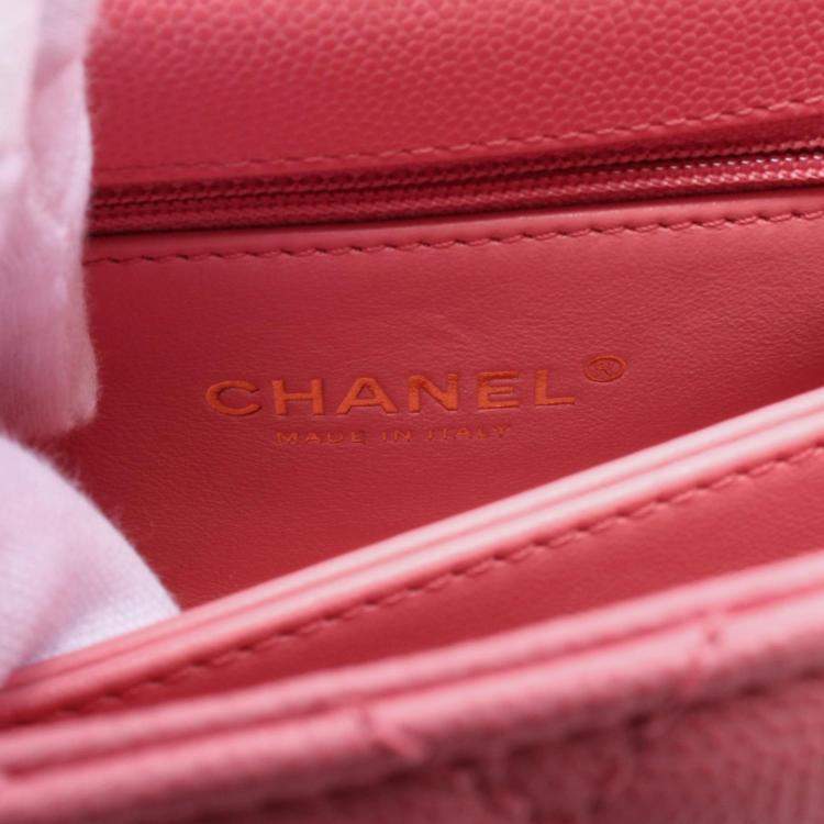 Pre Owned Chanel Coco Xxs Top Handle Matelasse 2Way Hand Crossbody Bag Leather