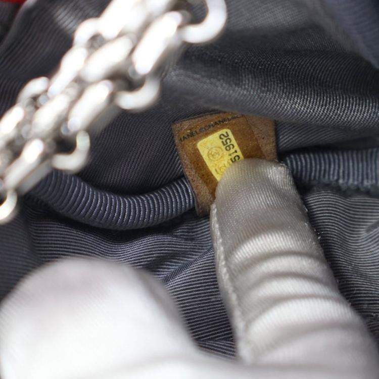 Pre Owned Chanel Medium Shiny Red Calfskin Reissue Camera Bag